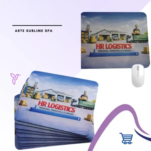 Mouse pad sublimado rectangular 17x21 cm kit de 10 unidades