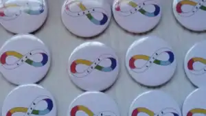 Chapas circulares 58 mm estampadas