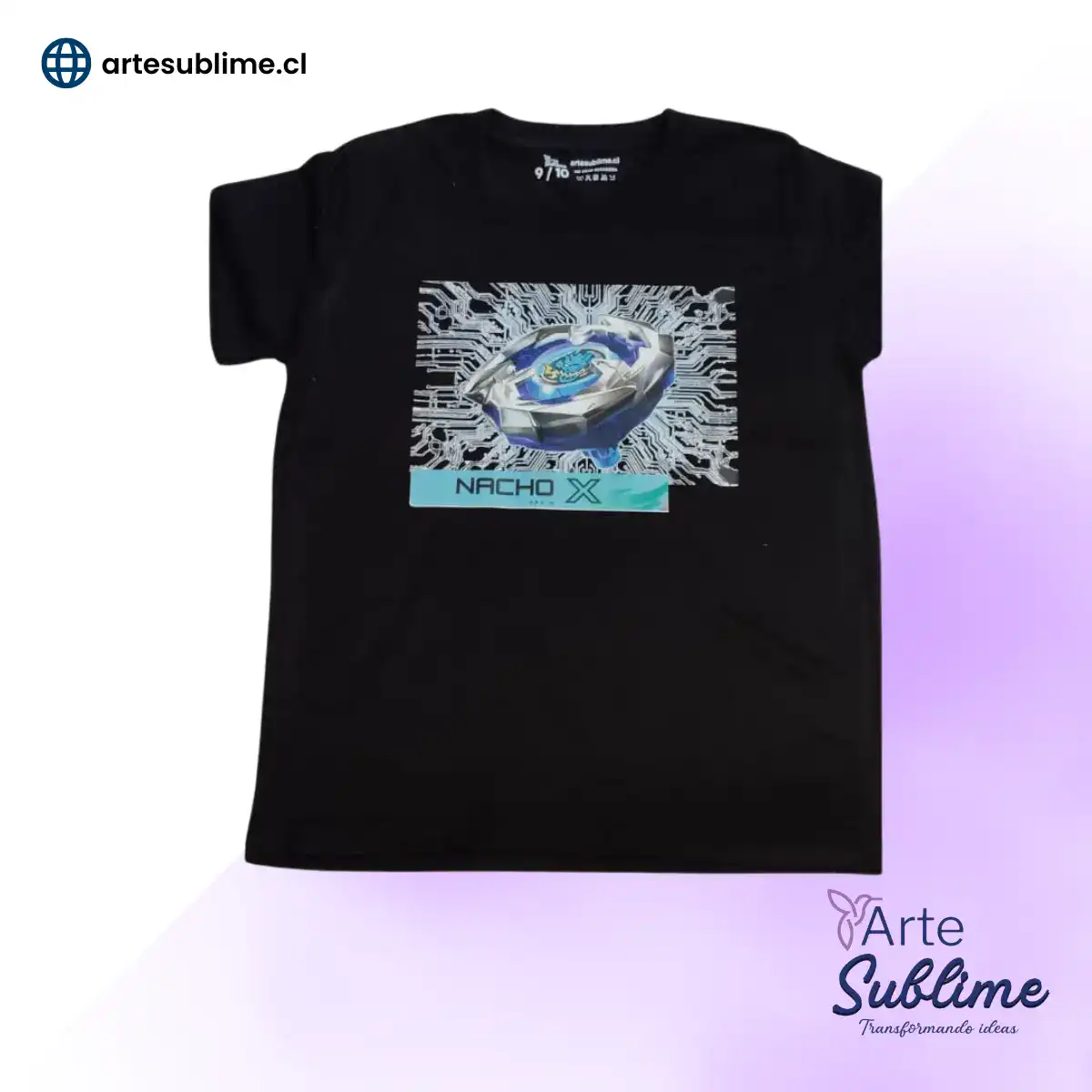 Polera Niño Algodón negro
