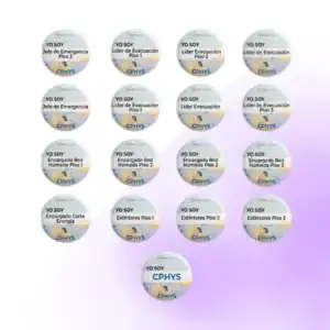 Chapas 58 mm para el Consejo Nacional de Educación