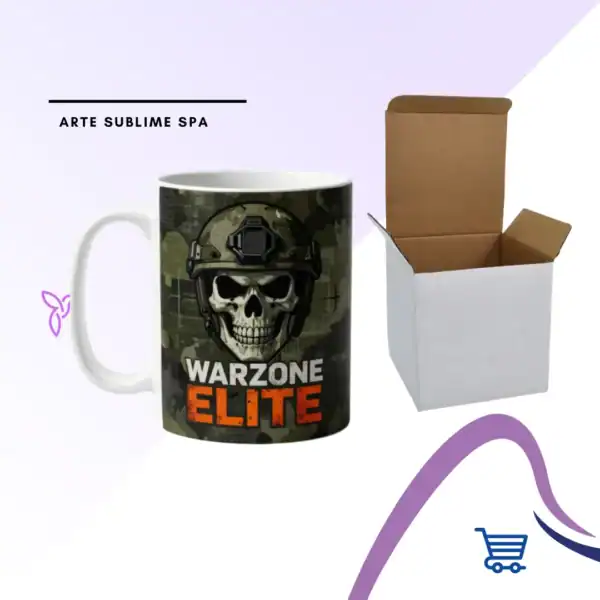 Taza gamer personalizada caja blanca