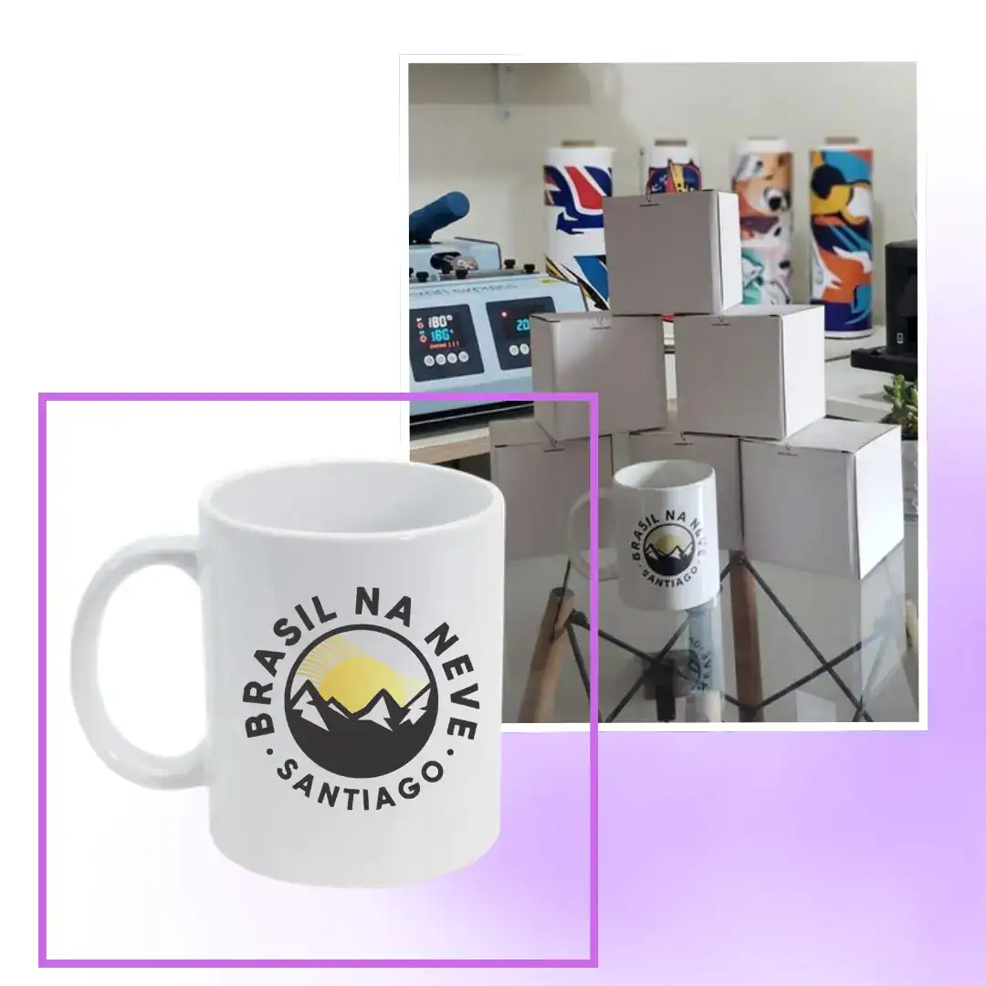 Tazas sublimadas para Brasil Na Neve