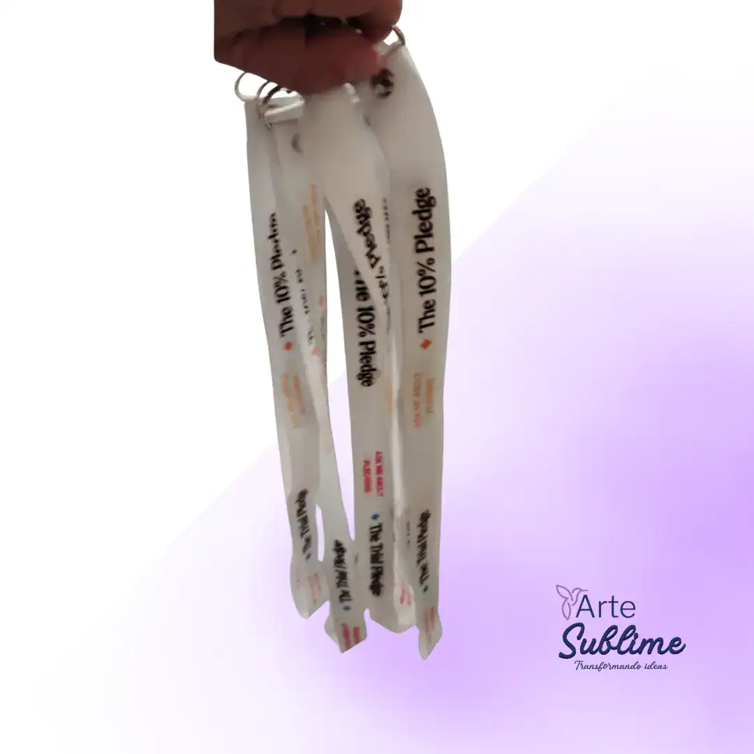 Lanyards 2,5 cm x 90 cm sublimado por ambos lados