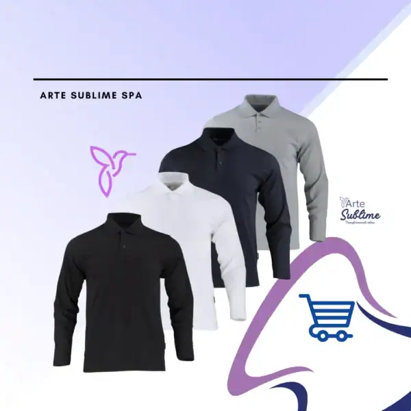 Polera Manga larga DryFresh Smooth Caballero Portada Corte recto