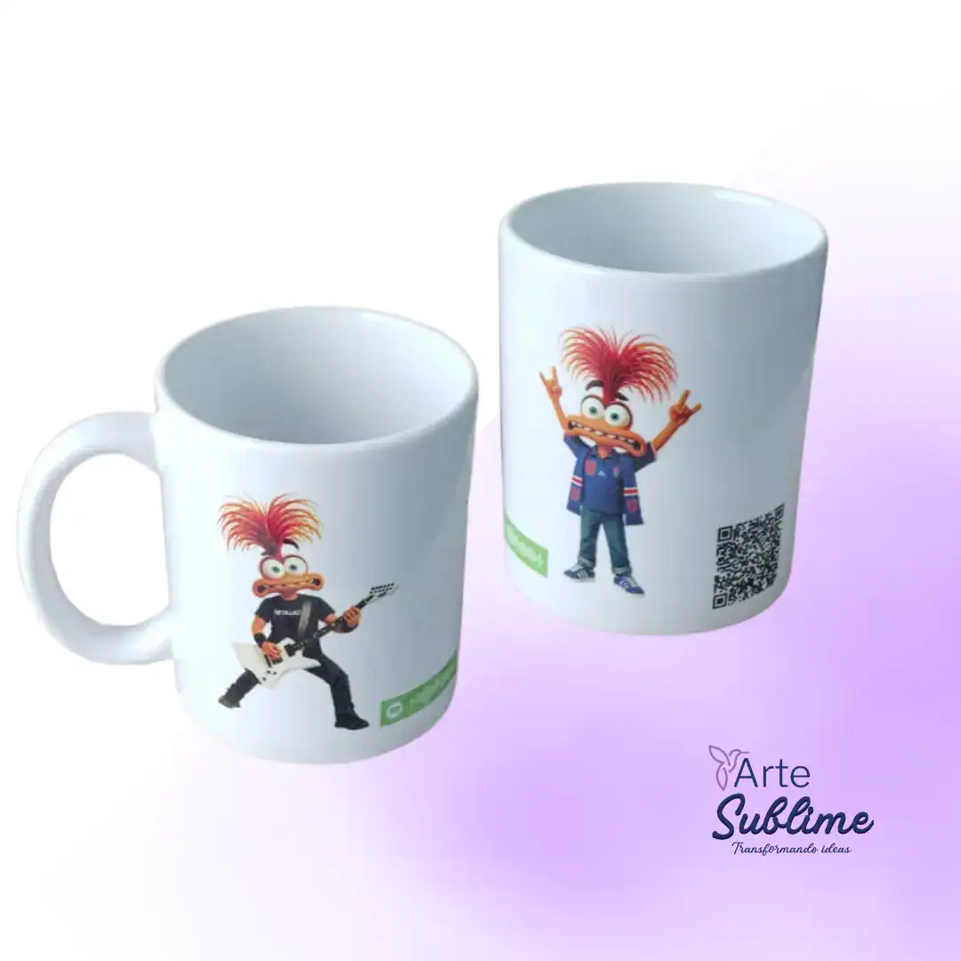 Tazas sublimadas con canción dedicada