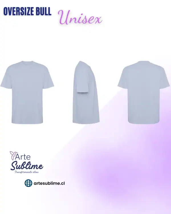 Polera Oversize Bull Azul Zen Polera Oversize Bull Azul Zen