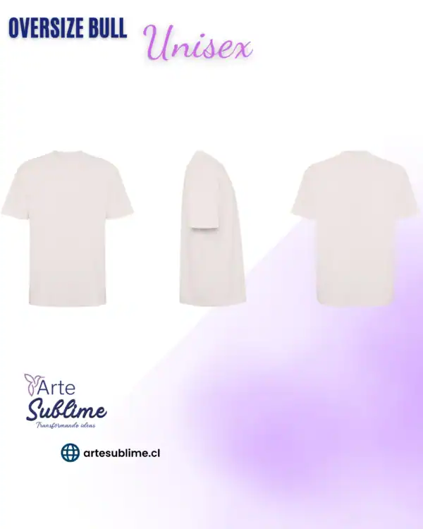 Polera Oversize Bull Blanco Vintage Polera Oversize Bull Blanco Vintage
