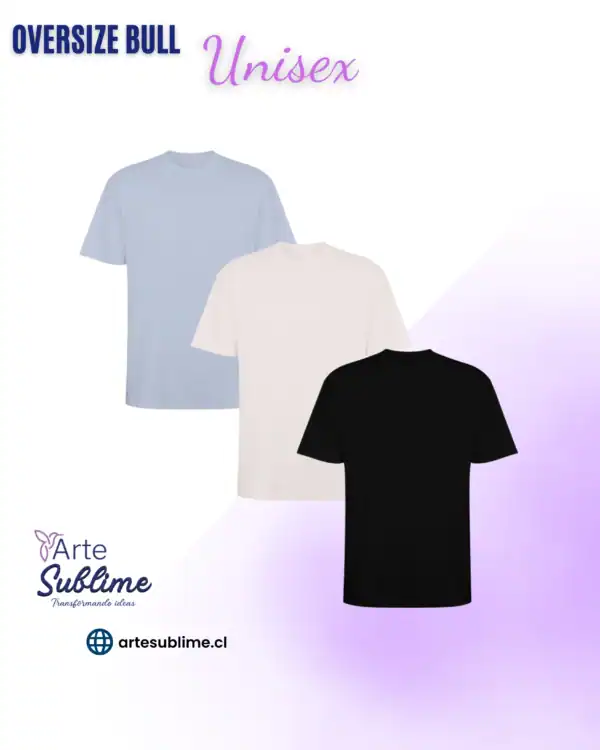 Polera Oversize Bull colores - Polera Oversize Unisex Polera Oversize Bull colores - Polera Oversize Unisex